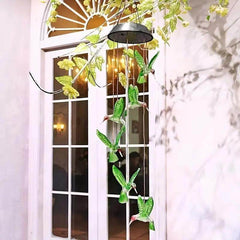 Solar Wind Chimes – Hummingbird Yard Decor - Creatique