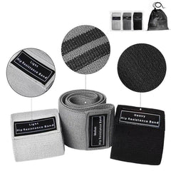 Ultimate Glute & Thigh Resistance Bands - Fabric Booty Bands for Effective Squats, Stretching & Yoga Workouts! - Creatique