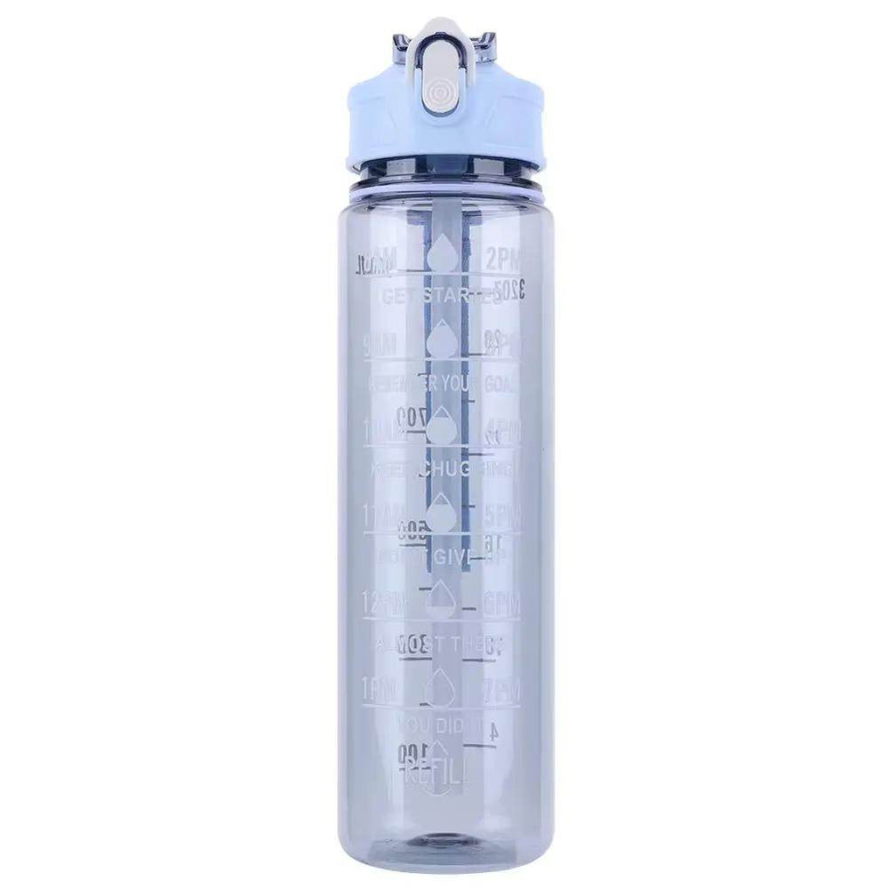 Stay Hydrated in Style: 800ml Leakproof Sports Water Bottle with Straw & Handle - Perfect for Boys and Girls on the Go! - Creatique