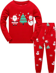 Little Boys & Girls Christmas Pajamas Sets for Toddler – 100% Cotton Dinosaur & Starry Sleepwear - Creatique