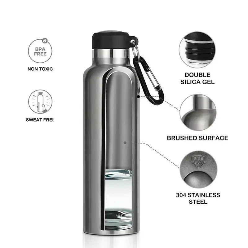 Thermos Stainless Steel Leak-Proof Portable Water Bottle - Mini 500ML/600ML Thermal Flask - Creatique