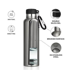 Thermos Stainless Steel Leak-Proof Portable Water Bottle - Mini 500ML/600ML Thermal Flask - Creatique