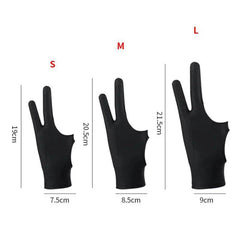 Anti-Touch Two-Finger Hand Painting Gloves Oil Painting Art Supplies Tablet Digital Board Screen Touch Drawing Anti-Fouling - Creatique