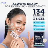 Hydrocolloid Pimple Patches (134 Count) - Blemish Spot Covers for Face - Creatique