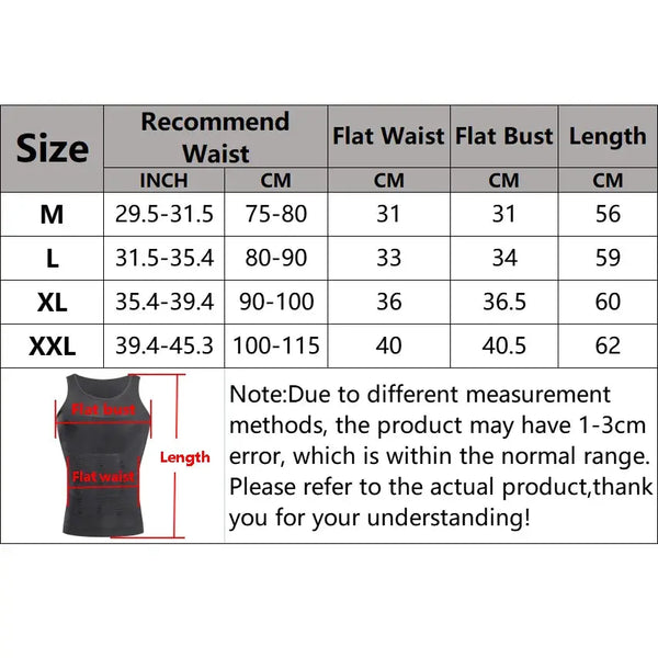 Men’s Slimming Body Shaper – Compression Shirt