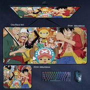 Large One Piece Anime Mousepad - Perfect Gaming Accessory Featuring Luffy, Zoro, Ace & Chopper - Ideal Gift for Gamers! - Creatique