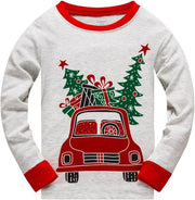 Little Boys Girls Christmas Pajamas Sets for Toddler 100% Cotton Dinosaur Starry Sleepwear Long Sleeve 2 Pcs Kids Clothes Pjs - Creatique