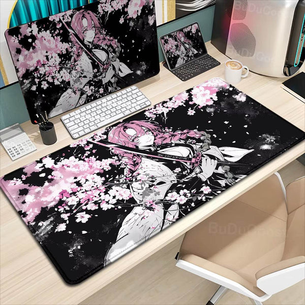 XXL Demon Slayer Kochou Shinobu Mousepad - Premium Lock Edge Gaming Mouse Pad for Ultimate Comfort & Control - Creatique