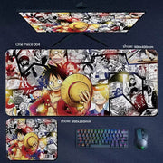 Large One Piece Anime Mousepad - Perfect Gaming Accessory Featuring Luffy, Zoro, Ace & Chopper - Ideal Gift for Gamers! - Creatique