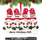 Personalized Christmas Ornaments 2025 Family of 2/3/4/5/6 Custom Christmas Ornament with Names Customized Family Ornaments for Christmas Tree Decoration Customized Gifts, Family of 5 - Creatique