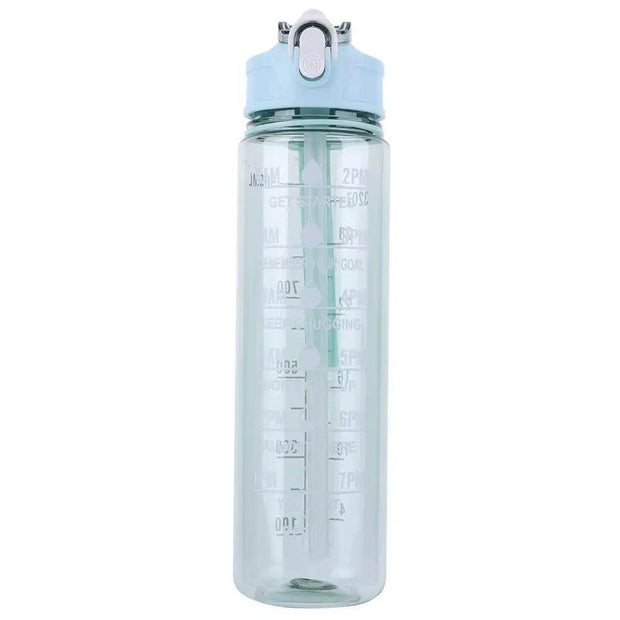 Stay Hydrated in Style: 800ml Leakproof Sports Water Bottle with Straw & Handle - Perfect for Boys and Girls on the Go! - Creatique