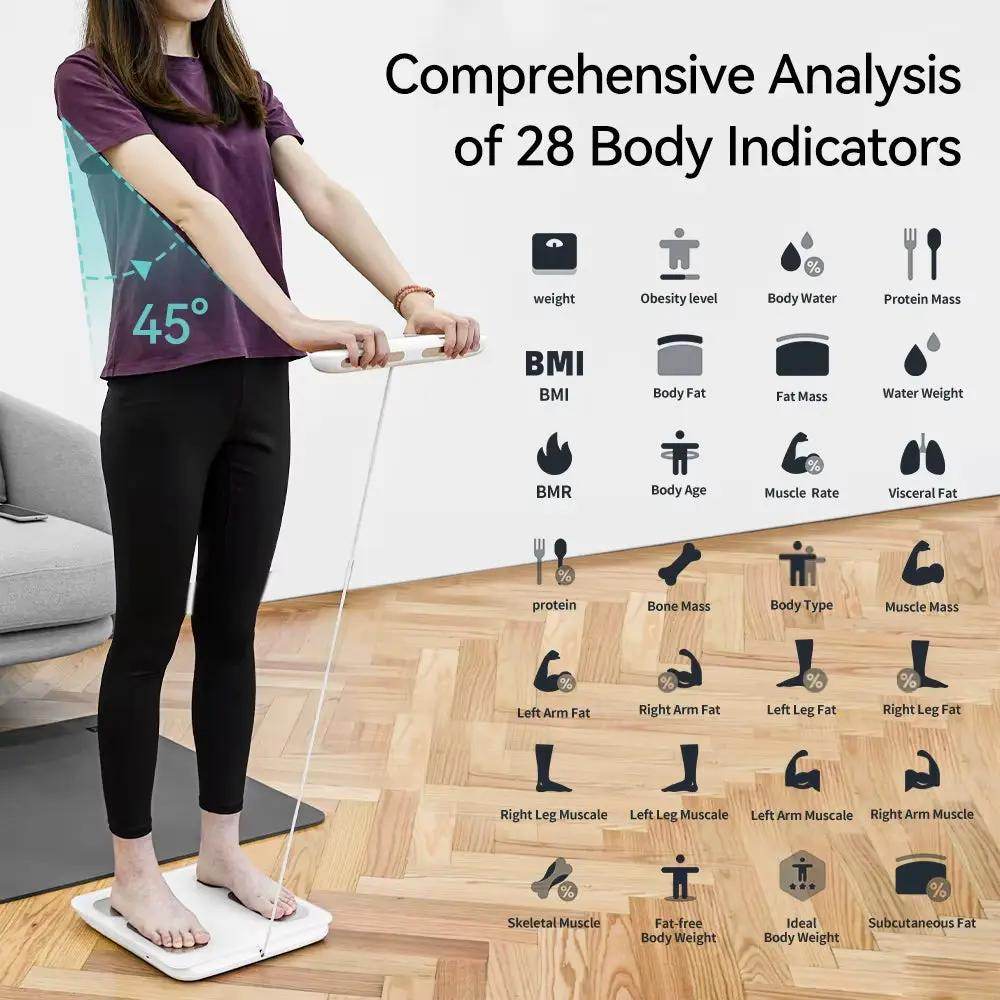 Ultimate Smart Scale - 8-in-1 Body Composition Monitor with Vibrant Display - FSA & HSA Eligible! - Creatique