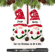 Personalized Christmas Ornaments 2025 Family of 2/3/4/5/6 Custom Christmas Ornament with Names Customized Family Ornaments for Christmas Tree Decoration Customized Gifts, Family of 5 - Creatique