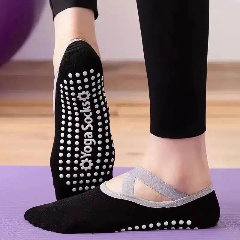 Non-Slip Breathable Yoga Socks for Women - Silicone Bandage Pilates & Dance Fitness Cotton Socks - Creatique