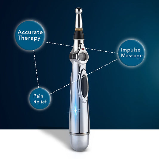 Electronic acupuncture pen for pain relief and muscle tension therapy at home