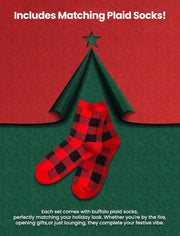 Christmas Family Matching Pajama Sets Includes Christmas Socks - Perfect for Family Photos & Holiday Celebrations - Creatique