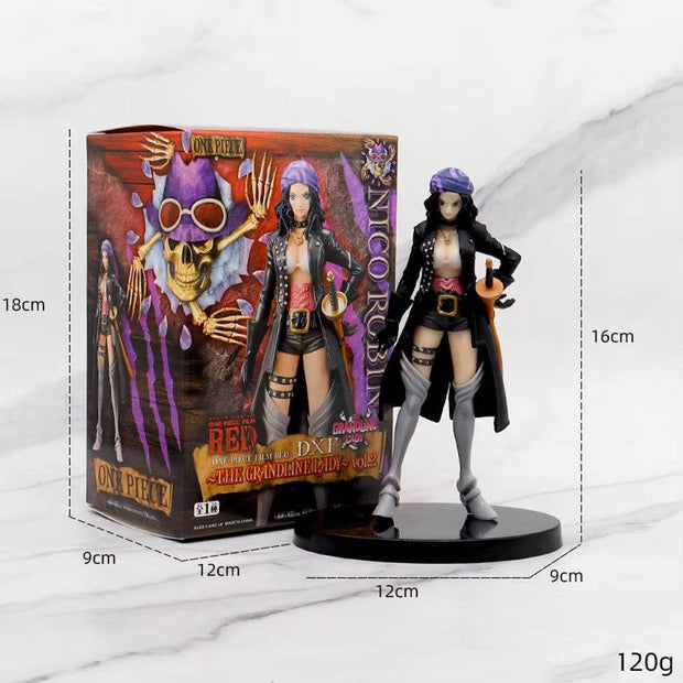 One Piece Figure Theater Edition - Film Red Action Figures: Robin, Zoro, Luffy, Nami, Sanji & Uta Collectible Toy Set - Creatique
