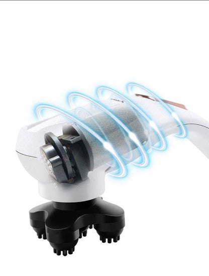 Rechargeable body massage device with infrared heat therapy function
