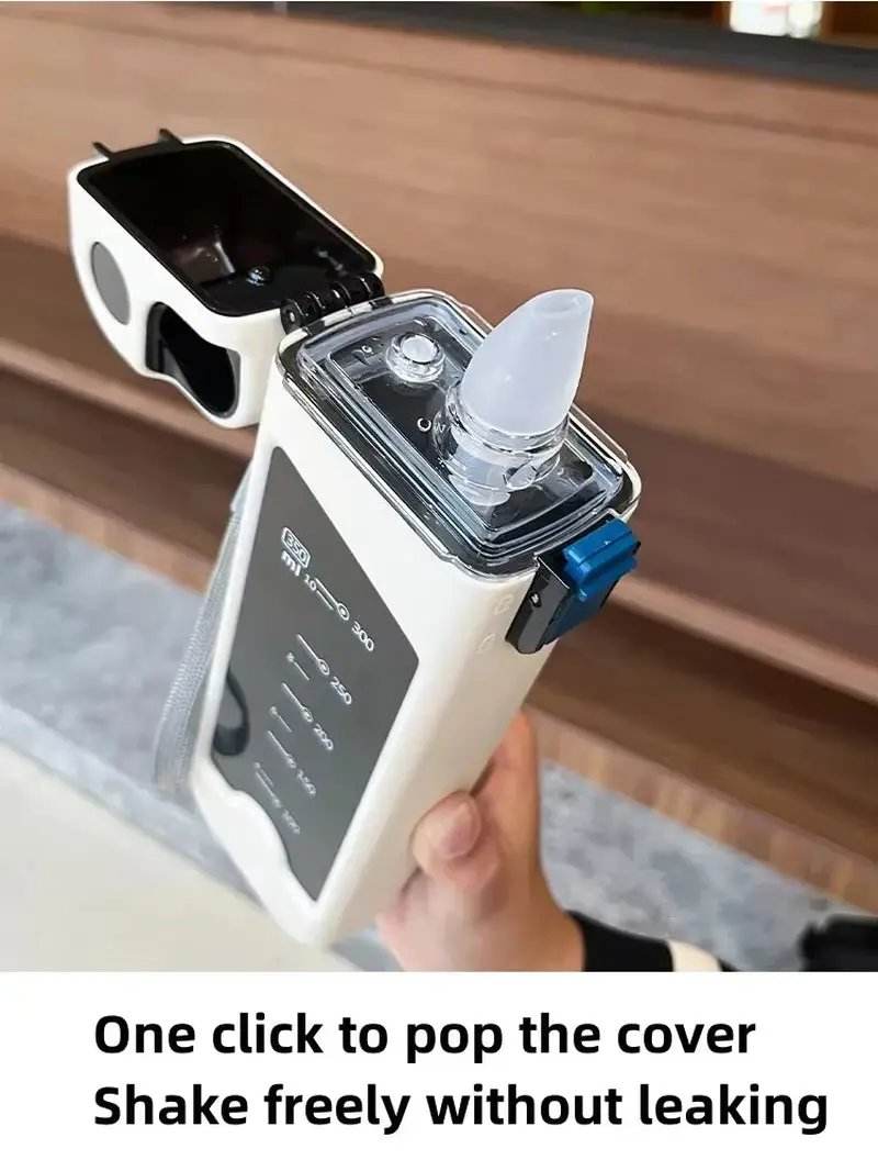 350ml Square Sports Water Bottle - Portable Fitness Cup for Outdoor Adventures - Creatique