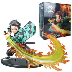 Demon Slayer PVC Action Figures - Tanjirou, Agatsuma, Zenitsu & Kyoujurou Collectible Model Toy Set for Kids & Gifts (14-22cm) - Creatique