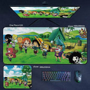 Large One Piece Anime Mousepad - Perfect Gaming Accessory Featuring Luffy, Zoro, Ace & Chopper - Ideal Gift for Gamers! - Creatique