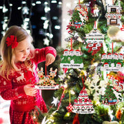 Personalized Christmas Ornaments 2025 Family of 2/3/4/5/6 Custom Christmas Ornament with Names Customized Family Ornaments for Christmas Tree Decoration Customized Gifts, Family of 5 - Creatique