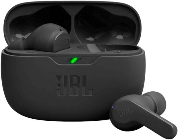 Vibe Beam True Wireless Headphones - Black, Small & Go 3: Portable Speaker with Bluetooth, Built-In Battery, Waterproof and Dustproof Feature - Pink - Creatique