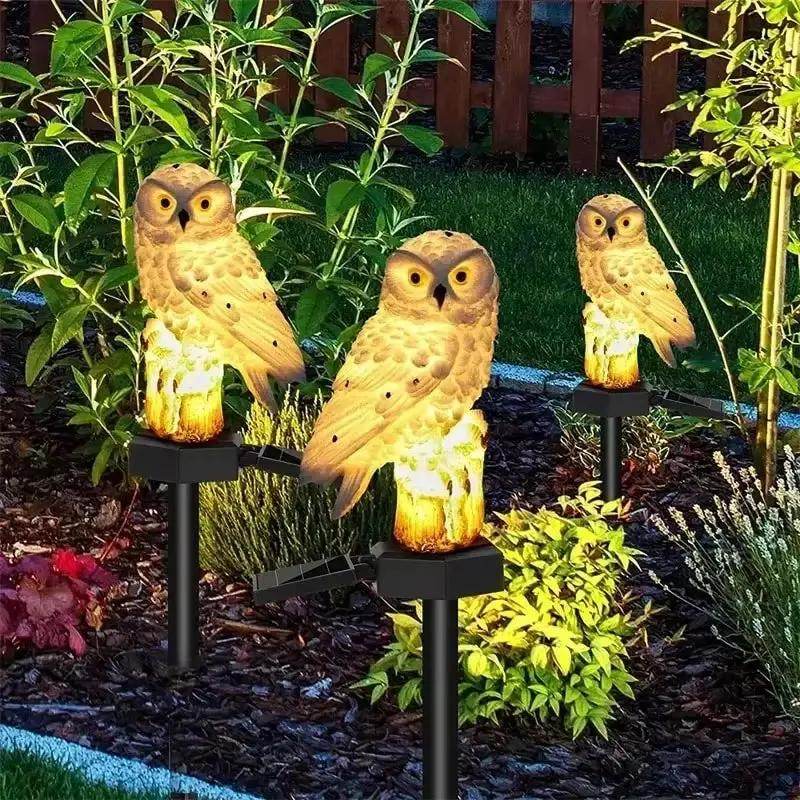 Solar Lamp Owl Animal Solar Garden Lights Solar Powered Solar Led Light Outdoor Garden Decoration Lamp Waterproof Solar Lights - Creatique