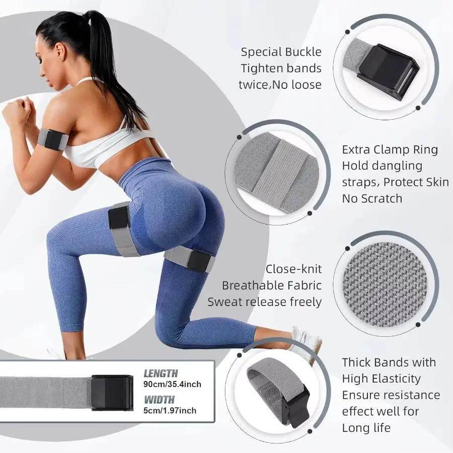Unlock Your Best Glutes: Adjustable Booty and Occlusion Bands for Ultimate Gains! - Creatique