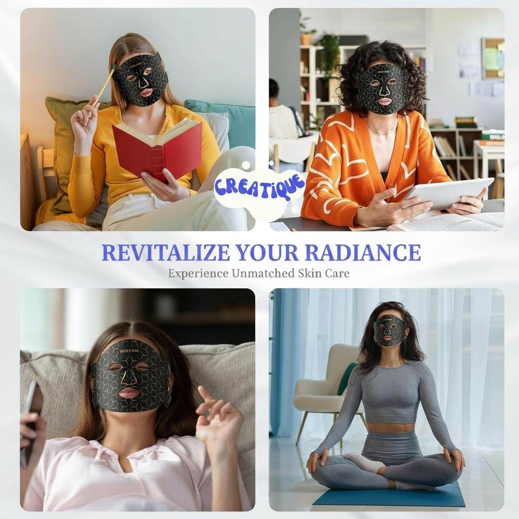 At-Home LED Face & Neck Mask – Red Light Therapy for Radiant, Youthful Skin - Creatique