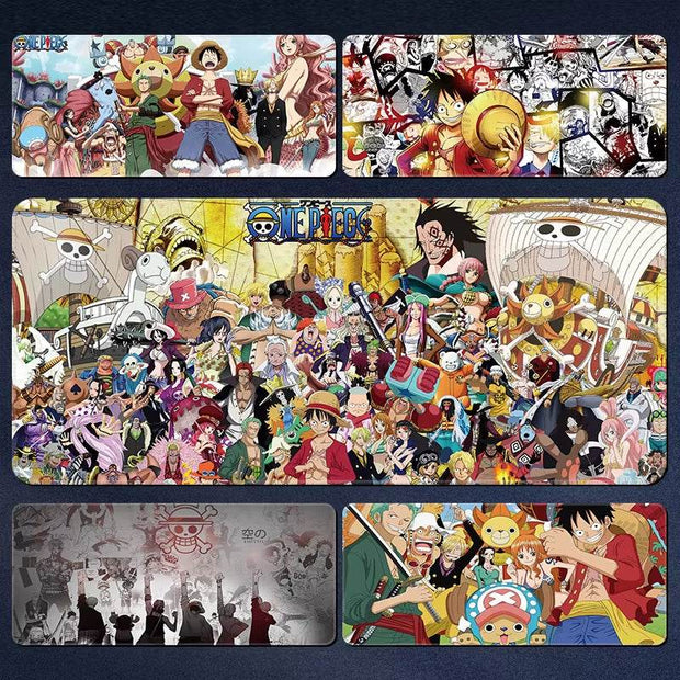 Large One Piece Anime Mousepad - Perfect Gaming Accessory Featuring Luffy, Zoro, Ace & Chopper - Ideal Gift for Gamers! - Creatique