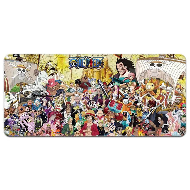 Large One Piece Anime Mousepad - Perfect Gaming Accessory Featuring Luffy, Zoro, Ace & Chopper - Ideal Gift for Gamers! - Creatique