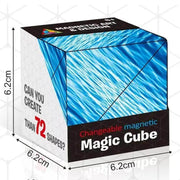 Magic Infinite Cosmic Cube Shasibo Cubes Magnetic Changeable Cubes Magnetic Cubes Magnet Fidget Antistres Flip Cubic Puzzle Toys - Creatique