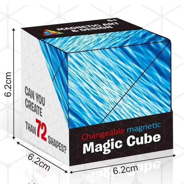 Magic Infinite Cosmic Cube Shasibo Cubes Magnetic Changeable Cubes Magnetic Cubes Magnet Fidget Antistres Flip Cubic Puzzle Toys - Creatique