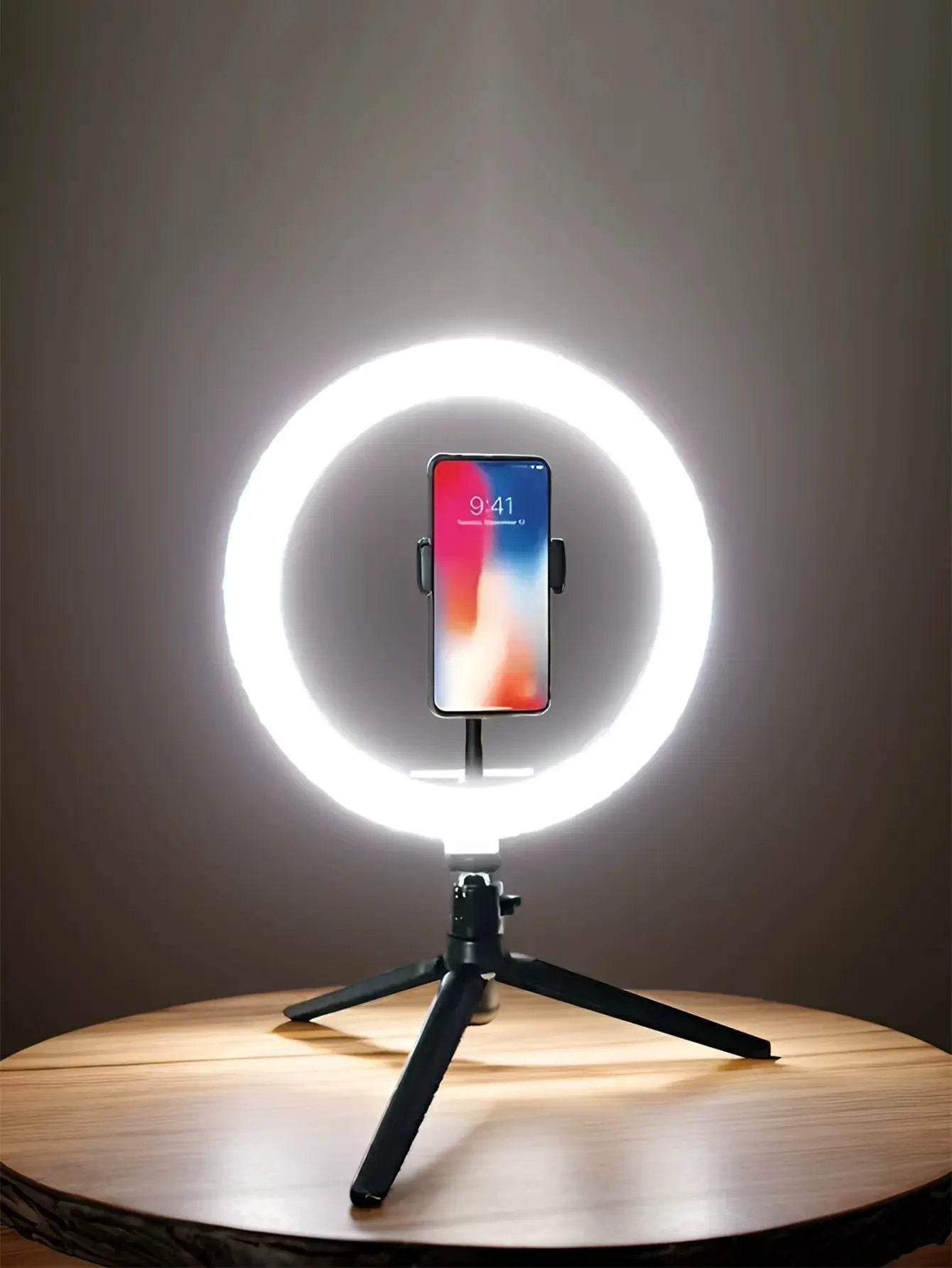 26Cm Ring Light with Adjustable Tripod Stand – Perfect for Photography and Video! - Creatique