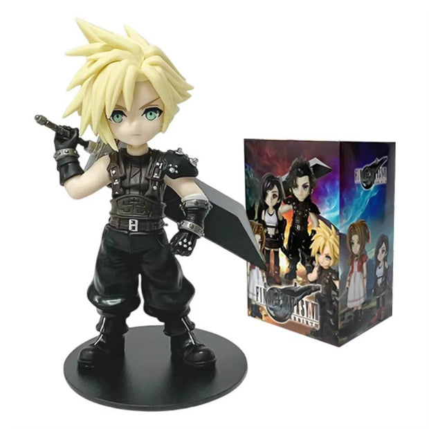 Premium 11-12cm PVC Figure Set - Cloud Strife, Tifa Lockhart, Aerith & Zack Fair - Perfect for Anime Collectors & Gift Giving - Creatique