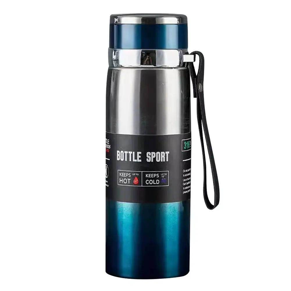 1L Insulated Stainless Steel Water Bottle with Handle - Perfect for Hot & Cold Drinks On-the-Go - Creatique