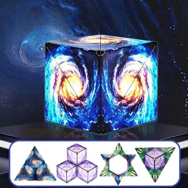 Magic Infinite Cosmic Cube Shasibo Cubes Magnetic Changeable Cubes Magnetic Cubes Magnet Fidget Antistres Flip Cubic Puzzle Toys - Creatique