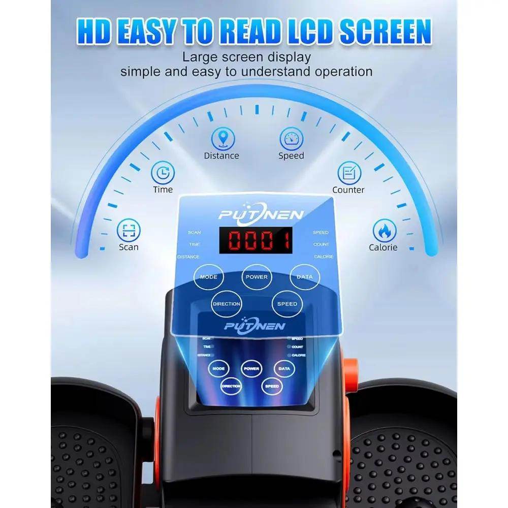 Transform Your Workout with the Ultimate Under-Desk Elliptical Machine - 12 Levels, Silent, Portable & Remote Control Ready! - Creatique