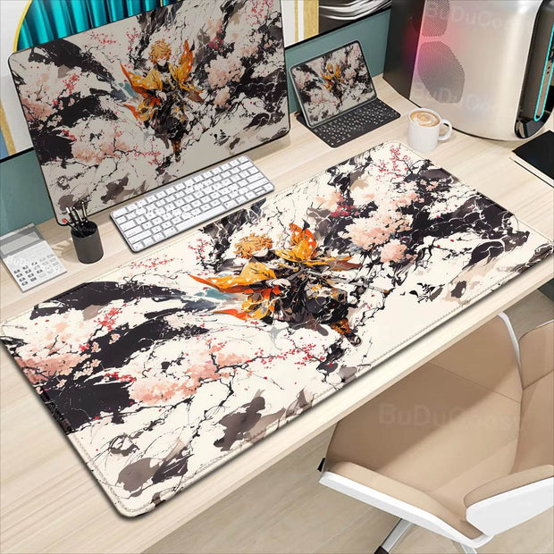 XXL Demon Slayer Kochou Shinobu Mousepad - Premium Lock Edge Gaming Mouse Pad for Ultimate Comfort & Control - Creatique