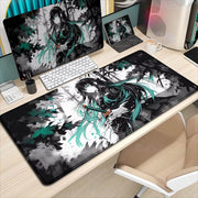 XXL Demon Slayer Kochou Shinobu Mousepad - Premium Lock Edge Gaming Mouse Pad for Ultimate Comfort & Control - Creatique