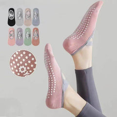 Non-Slip Breathable Yoga Socks for Women - Silicone Bandage Pilates & Dance Fitness Cotton Socks - Creatique
