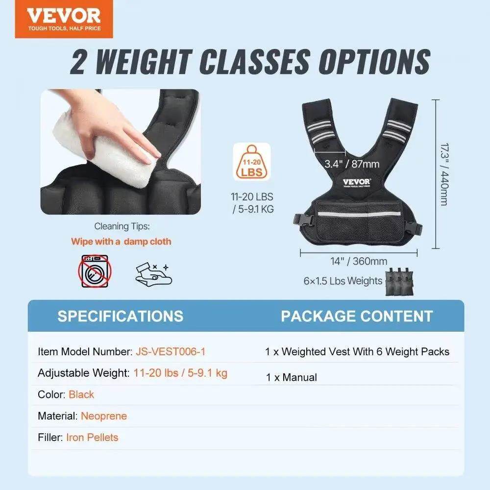 Maximize Your Workouts with Our Versatile 11-20LB Adjustable Weighted Vest - Ideal for Strength Training & Running for Both Men and Women! - Creatique