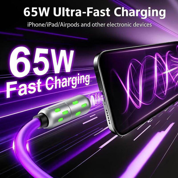 [Buy 1 Get 1 Free] 6.6FT 4-In-1 USB-C Cable PD Fast Charging Data Sync USB-A Type-C Lightning Aluminum Compatible Cellphone Smartphone Electronic Charger - Creatique