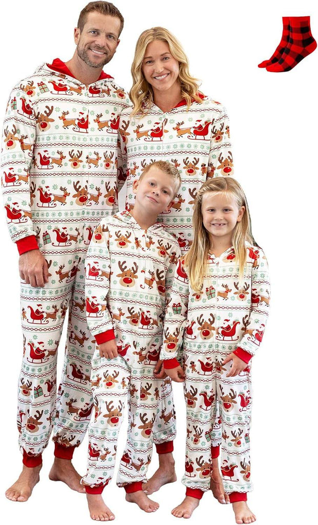 Matching Family Christmas Onesie Pajamas – Cozy Holiday Set - Creatique