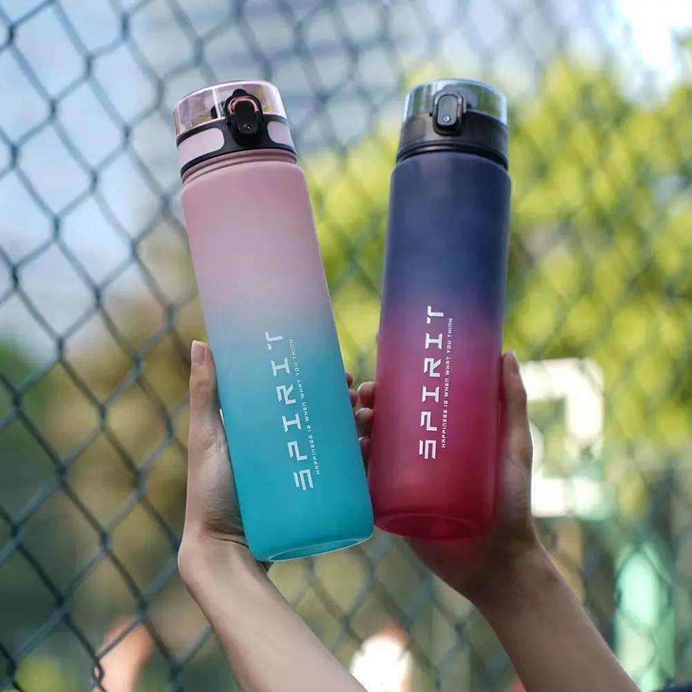 Vibrant Large Capacity Reusable Water Bottles with Handle - Perfect for Fitness, Gym, and Outdoor Adventures! - Creatique