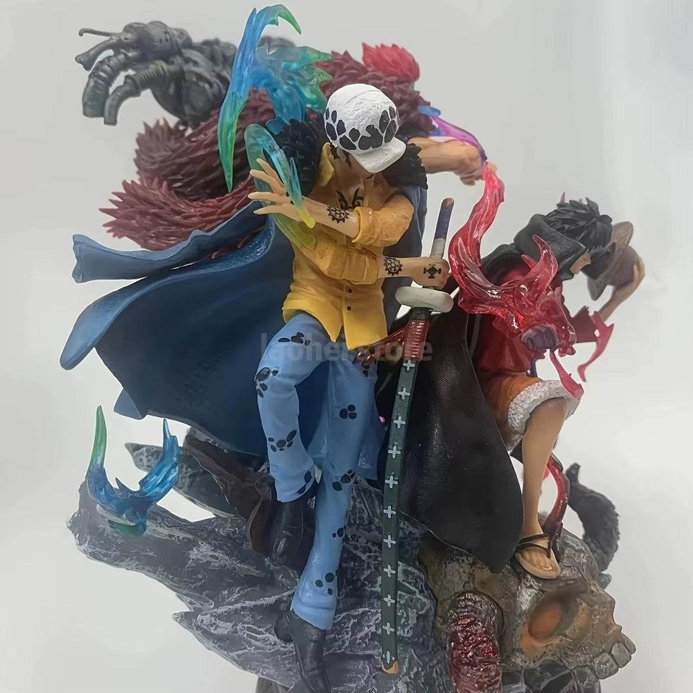 20cm One Piece Supernova Captains Figures - Luffy, Kid & Law Battle of Onigashima Collectible Models & Gift Toys - Creatique