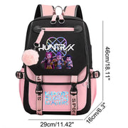 Kawaii Kpop Demon Hunters USB Charging Backpack - Large Capacity Anime School Bag for Teenagers - Creatique