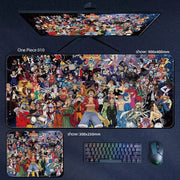 Large One Piece Anime Mousepad - Perfect Gaming Accessory Featuring Luffy, Zoro, Ace & Chopper - Ideal Gift for Gamers! - Creatique