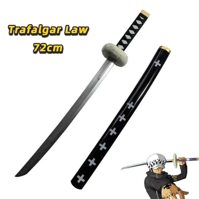 72cm Roronoa Zoro Katana Sword - High-Quality PU Replica for Anime Cosplay and Role Playing, Perfect Gift for Samurai Fans - Creatique
